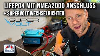 Supervolt Wechselrichter + Lithium Batterie SX100 mit NMEA2000 für Boot und Marine