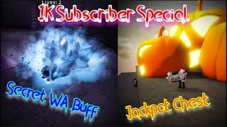 [YBA] The Secret WA Buff and Jackpot Chest Opening! (1k Sub Special)