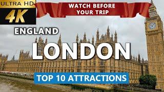 [4K] London's Top 10 Must-See Attractions