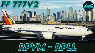 [XP12] FlightFactor 777V2 Philippine Airlines ┃ RPVM - RPLL ┃ DrishalMAC2