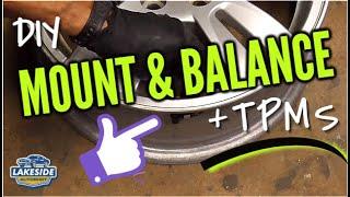 How to Mount & Balance Tires with TPMS Sensors - Simple Tools