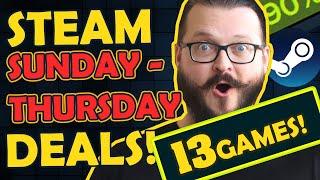 Steam SUNDAY to THURSDAY Deals! Grab 13 Awesome Steam Games!