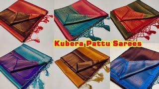 Kubera Pattu Sarees / Premium Wedding Collection Soft Silk Material with copper Zari Sarees