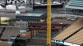 Dodger Stadium Renovations and Rain! Today 3-1-2014