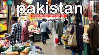 China Market Rawalpindi ,PAKISTAN :4K Walking Tour with Street Food