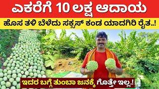 ಇದರಲ್ಲಿ ನಷ್ಟದ ಮಾತೆ ಇಲ್ಲ ಸರ್| Custard apple Farming in Kannada | modern farming in Karnataka #kannada