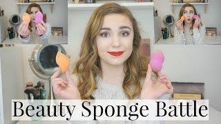 BATTLE OF THE DRUGSTORE MAKEUP SPONGES | Real Techniques vs. L'Oreal | Review & Demo