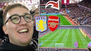 93rd AND 98th MINUTE ARSENAL GOALS!  | ASTON VILLA 2-4 ARSENAL | *VLOG*