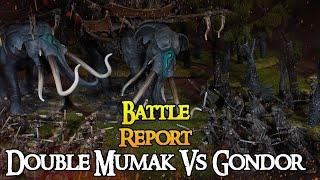 DOUBLE MUMAK Vs Gondor! ~ Middle Earth SBG Battle Report