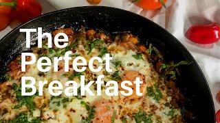 Shakshuka | Easy breakfast recipe in 15 mins | Eggs in tomatoes | Perfect breakfast recipe