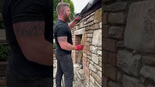 Restoring an old cottage #construction #stonemason #diy #stonemasonry