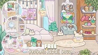 FREE (NEW) AESTHETIC KAWAII HOUSE BUILD | AVATAR WORLD