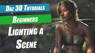 Daz 3D Beginners Tutorials : Lighting A Scene