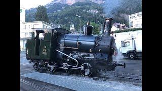 Kurzclip Rigibahn Lok16 beim Rangieren in Vitznau