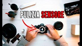 Pulizia sensore fotocamera mirrorless (Sony, Canon, Fujifilm, Nikon)