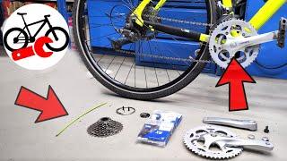 Replace the drivetrain of a bike. How to upgrade your bicycle.