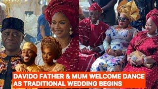 LIVE: WATCH AS DAVIDO FATHER & MOTHER GOV ADEMOLA ADELEKE DANCE IN JUBILATION AT ENGAGEMENTS BEGINS