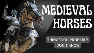 Horses in the Middle Ages| What were medieval horses like?| knight's horse