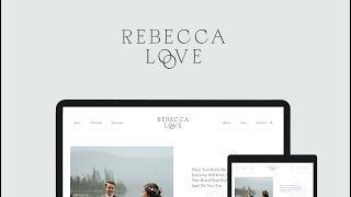 Squarespace Template For Service-Based Businesses | The Rebecca Love Walkthrough Video