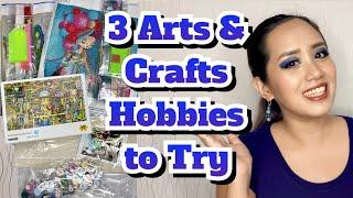 3 Arts and Crafts Hobbies to Try || Small Arts & Crafts Haul from Shopee