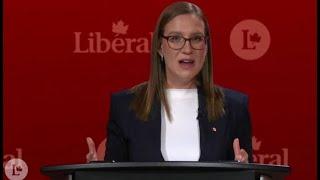 Karina Gould outlines her platform as she runs for Liberal leadership