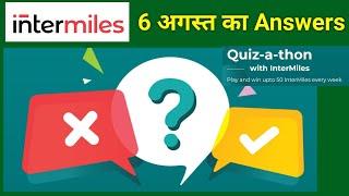 Today's Intermiles Quiz Answers | Intermiles Quiz | Intermiles Quiz A Thon answers | Intermiles | NR