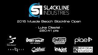 Luke Diestel | 2015 Muscle Beach Slackline Open OFFICIAL REVIEW VIDEO