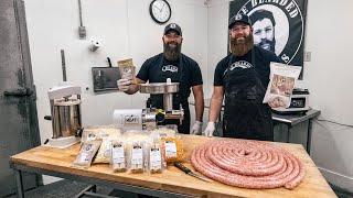 How To Make DIY (Pork-Deer-Beef) Bratwurst & Sausage at Home! | The Bearded Butchers