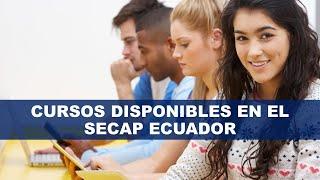 Cursos gratuitos disponibles en el SECAP