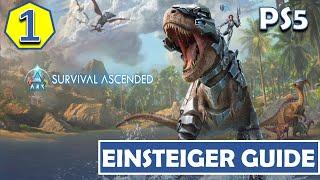 ARK Survival Ascended | PS5  EINSTEIGER GUIDE / Teil 1: Servereinstellungen + Erste Schritte !