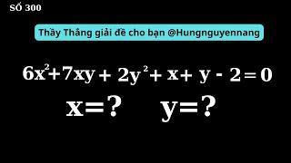 Thầy Thắng Giải đề cho bạn Hùng Nguyễn Năng PT nghiệm nguyên