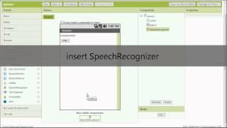 App Inventor Speech Recognition App