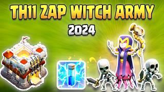 TH11 Zap Witch Attack Strategy 2024 | Best Town Hall 11 Strategy Explained (COC)