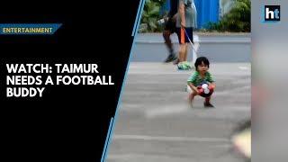 Watch: Taimur needs a football buddy