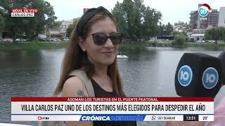 Turistas ya disfrutan de las bondades de Carlos Paz