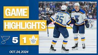 Game Highlights: Blues 5, Maple Leafs 1