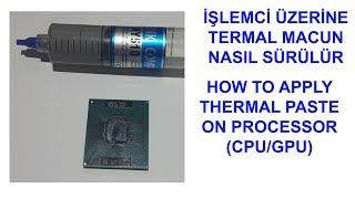 HOW TO APPLY THERMAL COMPOUND/PASTE ON PROCESSOR (CPU/GPU). REPLACE YOUR LAPTOP’S THERMAL PASTE.