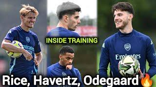 Inside Training | Rice, Havertz & Odegaard Ready for Chelsea Clash | Arsenal Fire Up Engines