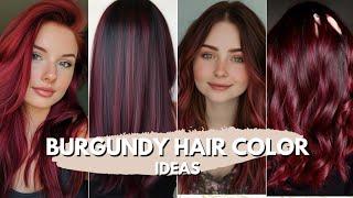 28 Trendy Burgundy Hair Color Ideas