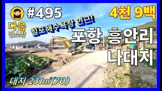 #495 포항 북구 흥해읍 나대지 #다음공인중개사 #010-2622-8488 #칠포해수욕장 #곤륜산