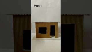 Amazing cardboard house craft #easy #handmade #cardboardcraft #trendingshorts #shorts #viralshort