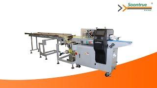 SZ3000 Flow Packaging Machine With Product On The Film-Soontrue Packing Machinery