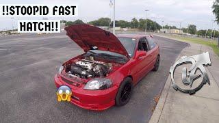 STOOPID FAST! K24 HONDA CIVIC EK TURBO 500WHP!!