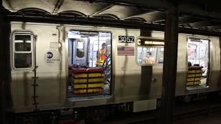 MTA NYC Subway R179 test train on the C at 163rd St/Amsterdam Ave