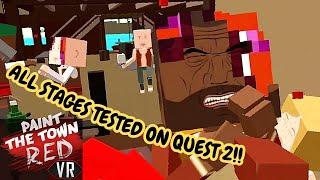 Paint the Town Red VR | Quest 2 Gameplay | All Scenarios & Arena Mode Tested!