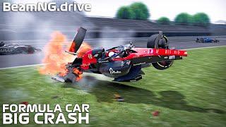 Formula Car BIG CRASHES #8 | BeamNG.drive | F1-F2 MOD