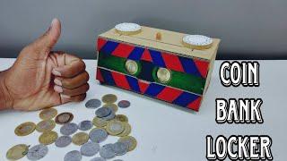 DIY_Homemade Coin bank Locker from Cardboard |Make Piggy Bank