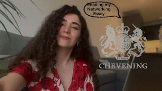 Chevening Networking Essay/ Reading my successful essay