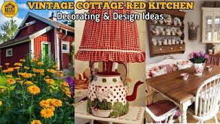 (NEW) Red Tiny Cottage Kitchen Decor Ideas: Construct & Innovate a Vintage Kitchen with Modern Charm