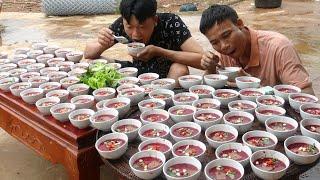 Cuộc Thi Ăn Gần 100 Bát Tiết Canh Thắng Nhận 5 Triệu l Contest Eat nearly 100 bowls of soup